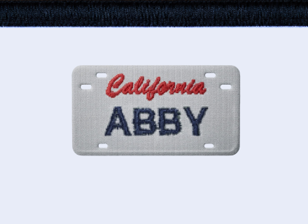 California License Plate Charm