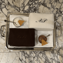 Monogram Waffle Pouch