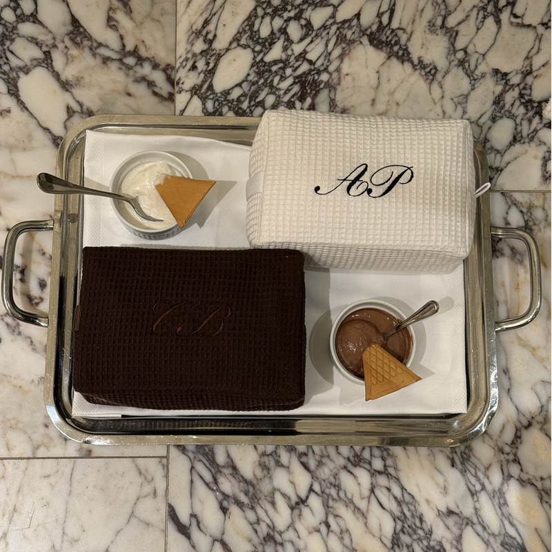 Classic Monogram Waffle Pouch