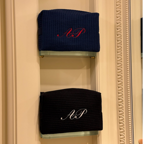 Classic Monogram Waffle Pouch