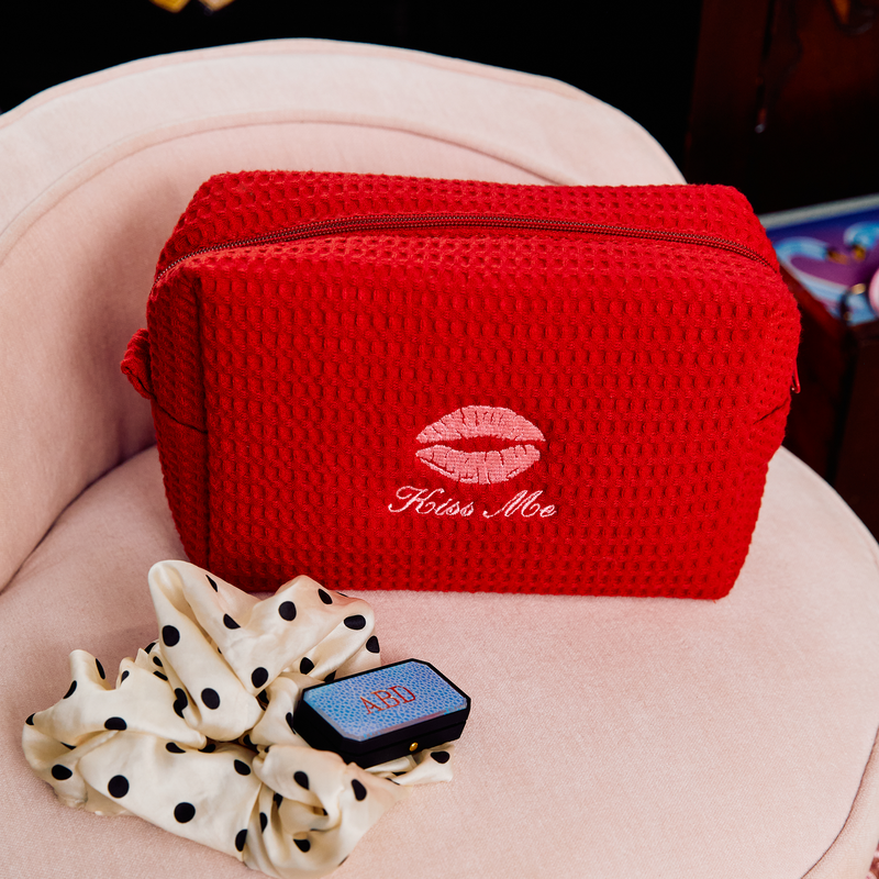 Custom Kiss Waffle Pouch