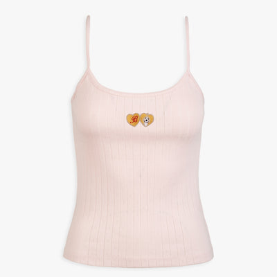 Valentine's Day Dog Pointelle Tank Top