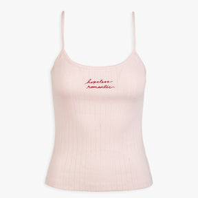Custom Handwriting Pointelle Tank Top