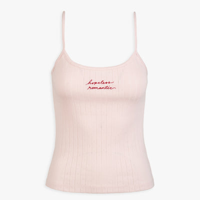 Custom Handwriting Pointelle Tank Top