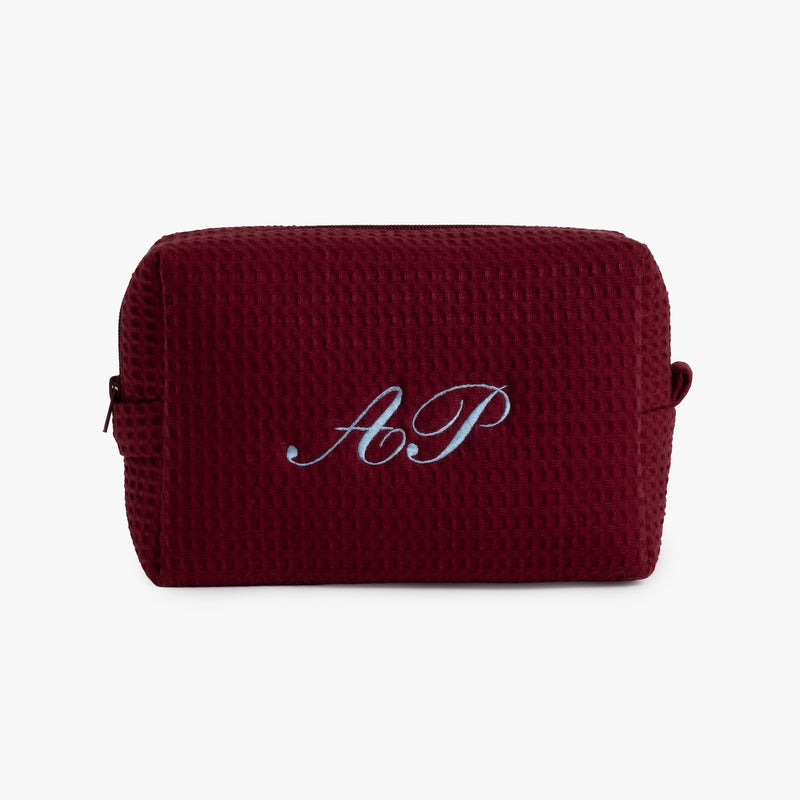 Classic Monogram Waffle Pouch