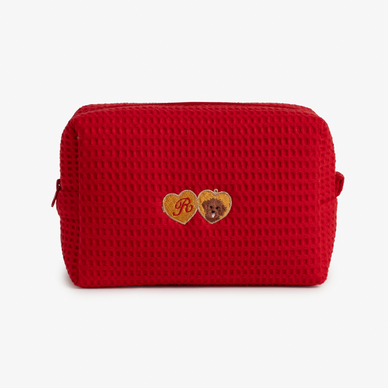 Valentine's Day Dog Waffle Pouch