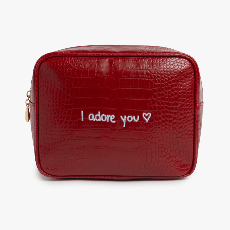 Custom Handwriting Small Croc Pouch