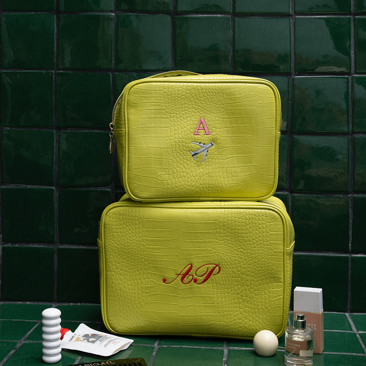 Travel Makeup Bag Set with Vegan Leather | Abbode Travel Makeup Bag Set with Vegan Leather | Abbode
