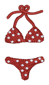 Bikini Polka Dot Embroidered Icon