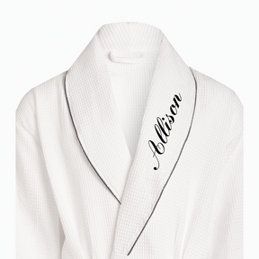 Custom Text Waffle Robe