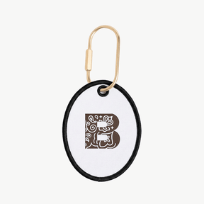 Bandana Initial Oval Charm