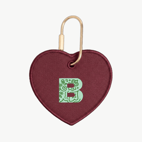 Bandana Initial Heart Charm