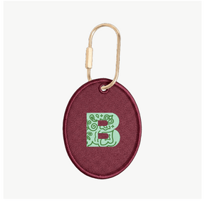 Bandana Initial Oval Charm
