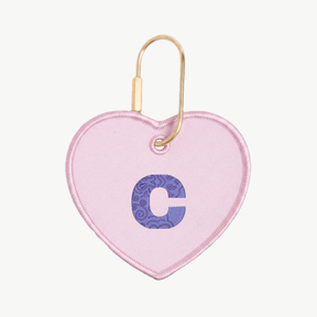 Bandana Initial Heart Charm