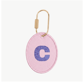 Bandana Initial Oval Charm