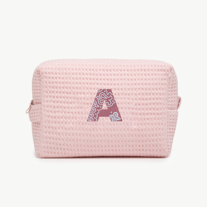 Bandana Initial Waffle Pouch