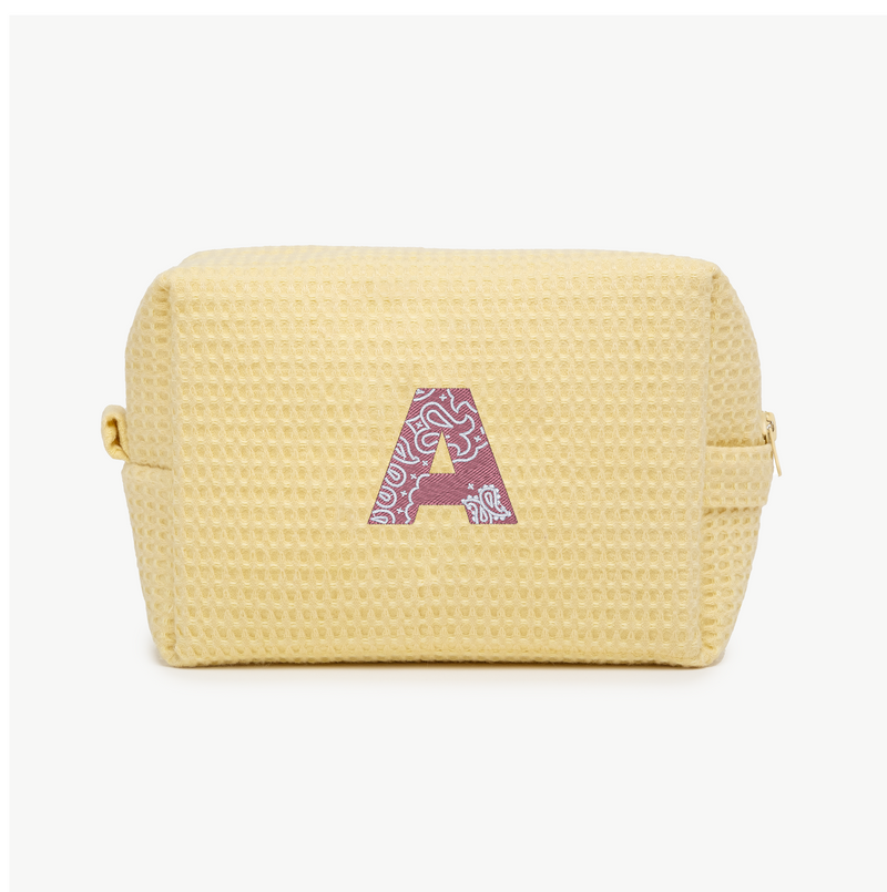 Bandana Initial Waffle Pouch