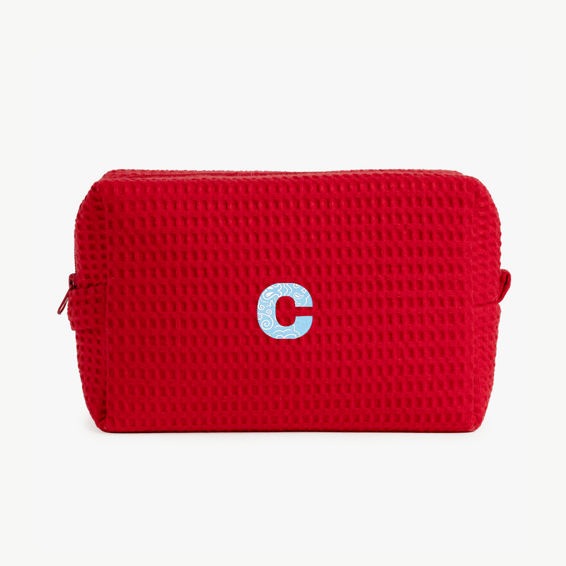 Bandana Initial Waffle Pouch
