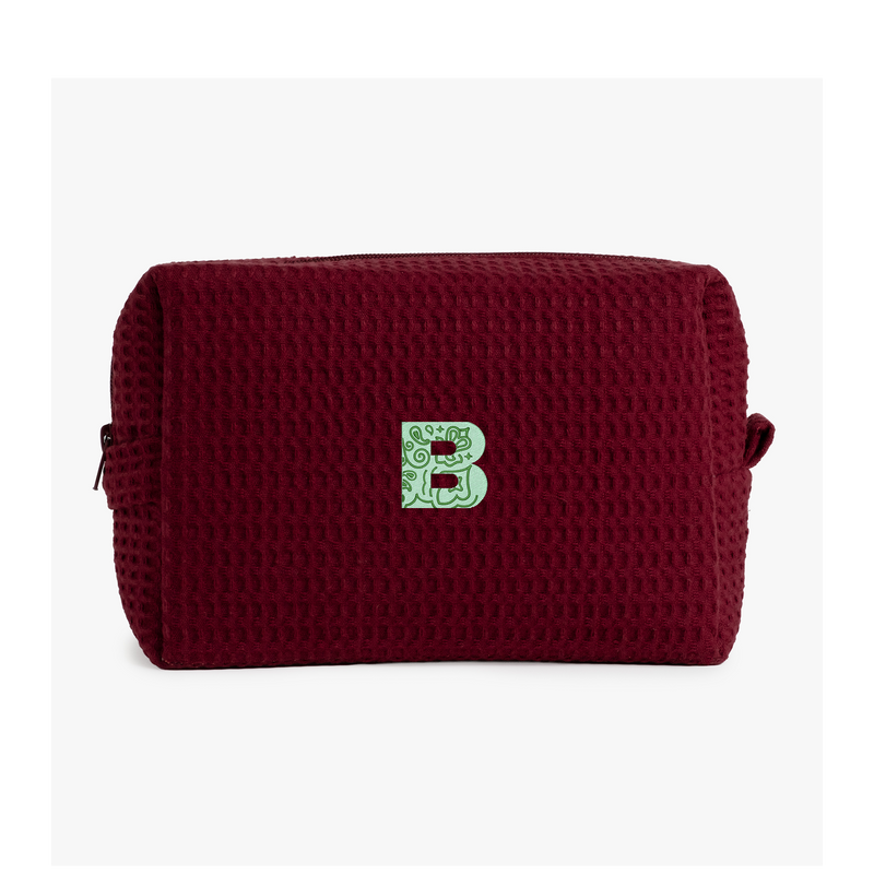 Bandana Initial Waffle Pouch