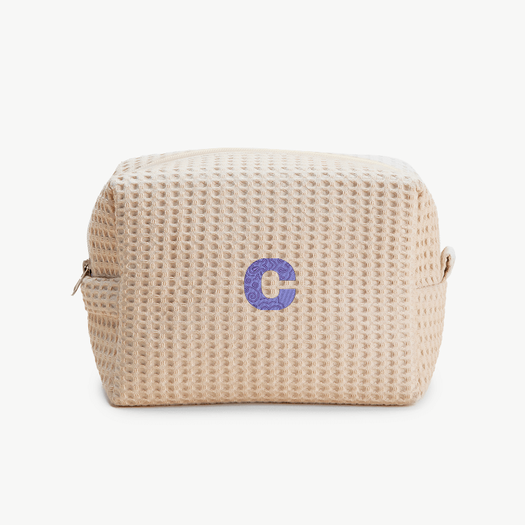 Bandana Initial Waffle Pouch