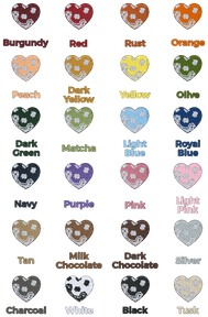 Bandana Initial Heart Charm