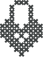 Black Cross Stitch Lock