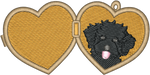 Black Doodle Locket