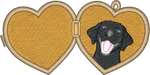 Black Lab Locket