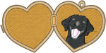 Black Lab Locket