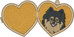 Black and Tan Pomeranian Locket