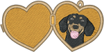 Black and Tan Shorthair Dachshund Locket