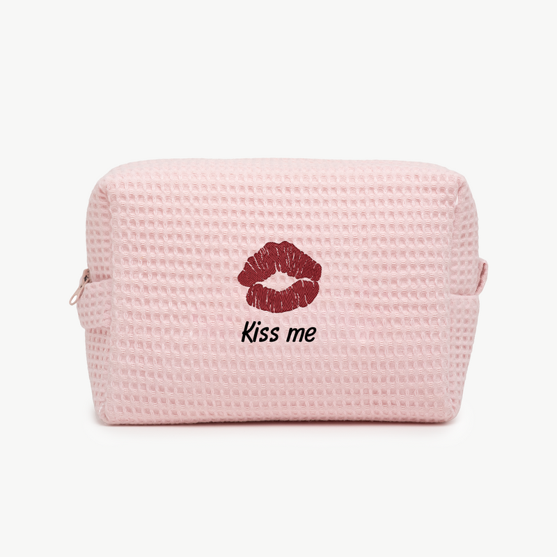 Custom Kiss Waffle Pouch