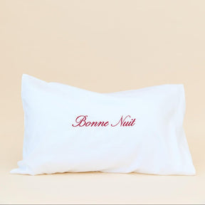 Bonjour / Bonne Nuit Pillowcase Set