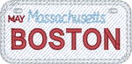 Boston License Plate