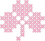 Bubblegum Cross Stitch Clover