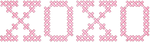Bubblegum Cross Stitch XOXO