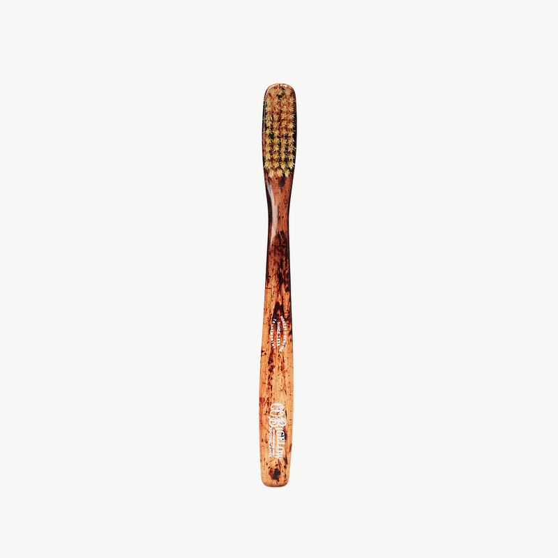 C.O. Bigelow Natural Bristle Toothbrush - Tortoise (Medium)