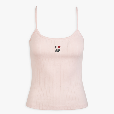 California Icon Pointelle Tank Top