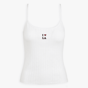 California Icon Pointelle Tank Top
