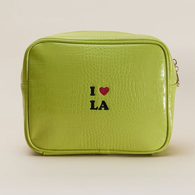 California Icon Small Croc Pouch