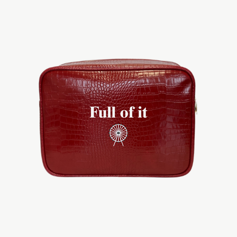 Chicago Signature Croc Pouch