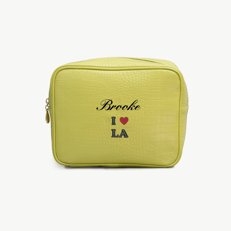 California Signature Small Croc Pouch