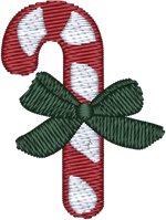 Candy Cane Bow