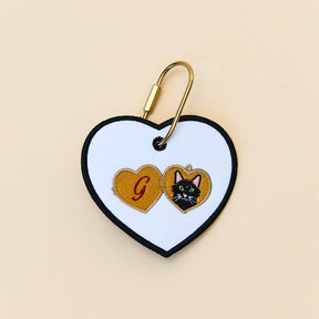 Cat Locket Heart Charm