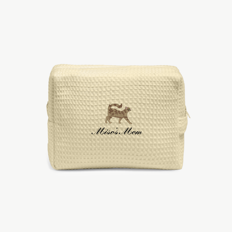 Cat Mom Waffle Pouch