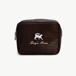 Cat Mom Small Croc Pouch