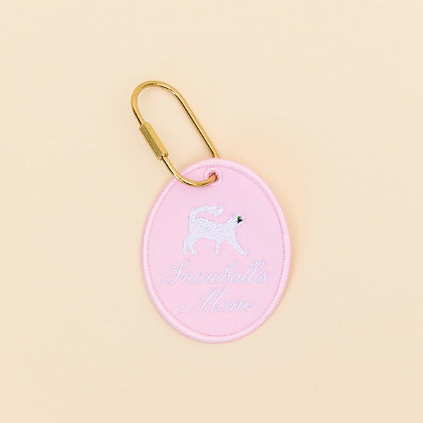 Cat Mom Oval Charm