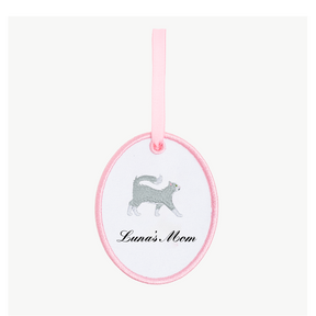 Cat Mom Oval Ornament