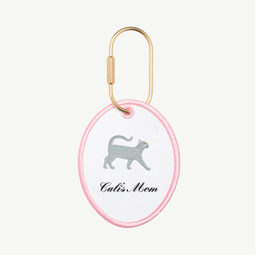 Cat Mom Oval Charm