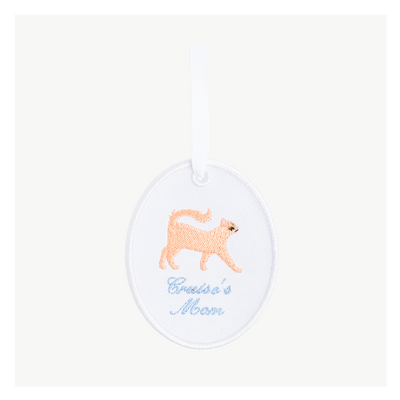 Cat Mom Oval Ornament